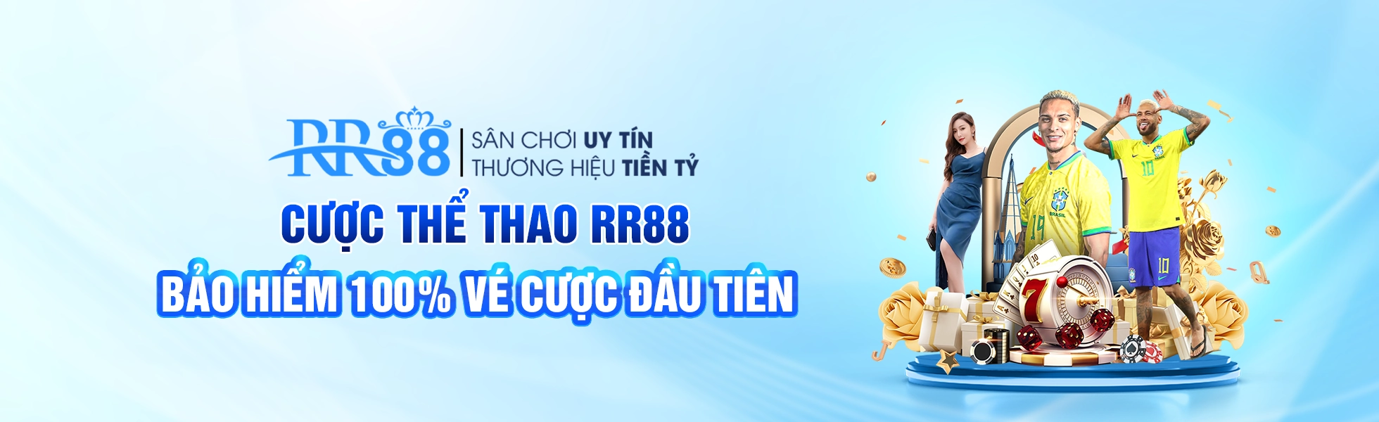 Banner RR88 cược thể thao bảo hiểm 100% vé cược đầu